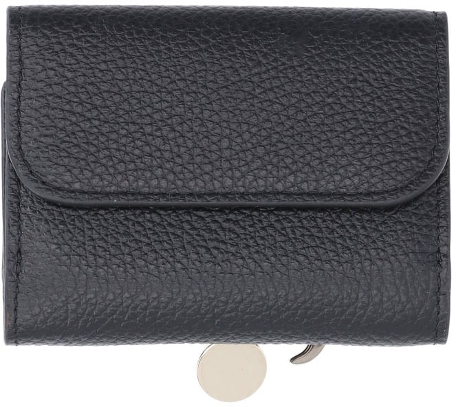 Chloé Black Alphabet Textured Leather Wallet Zwart