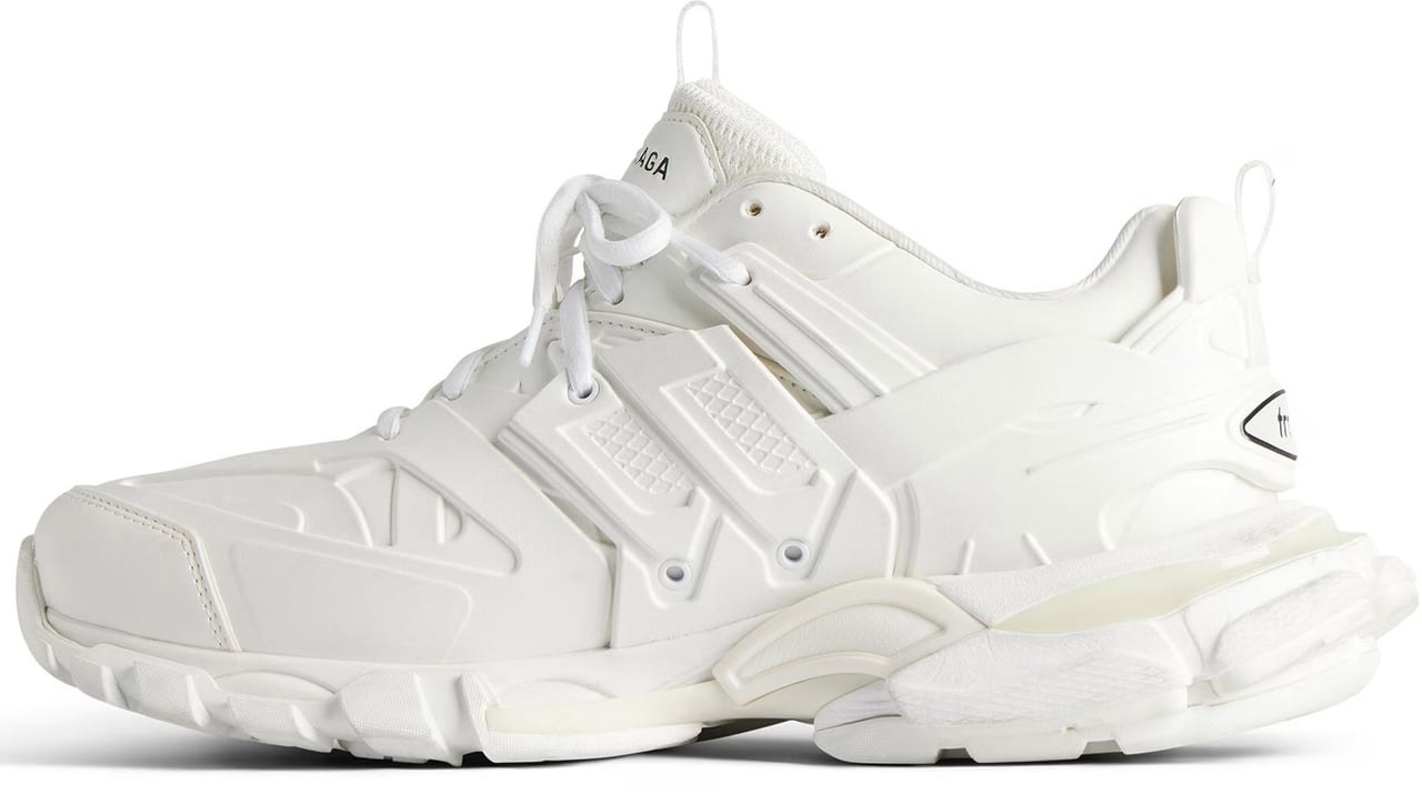 Balenciaga Neutral Track Embossed Chunky Sneakers Wit