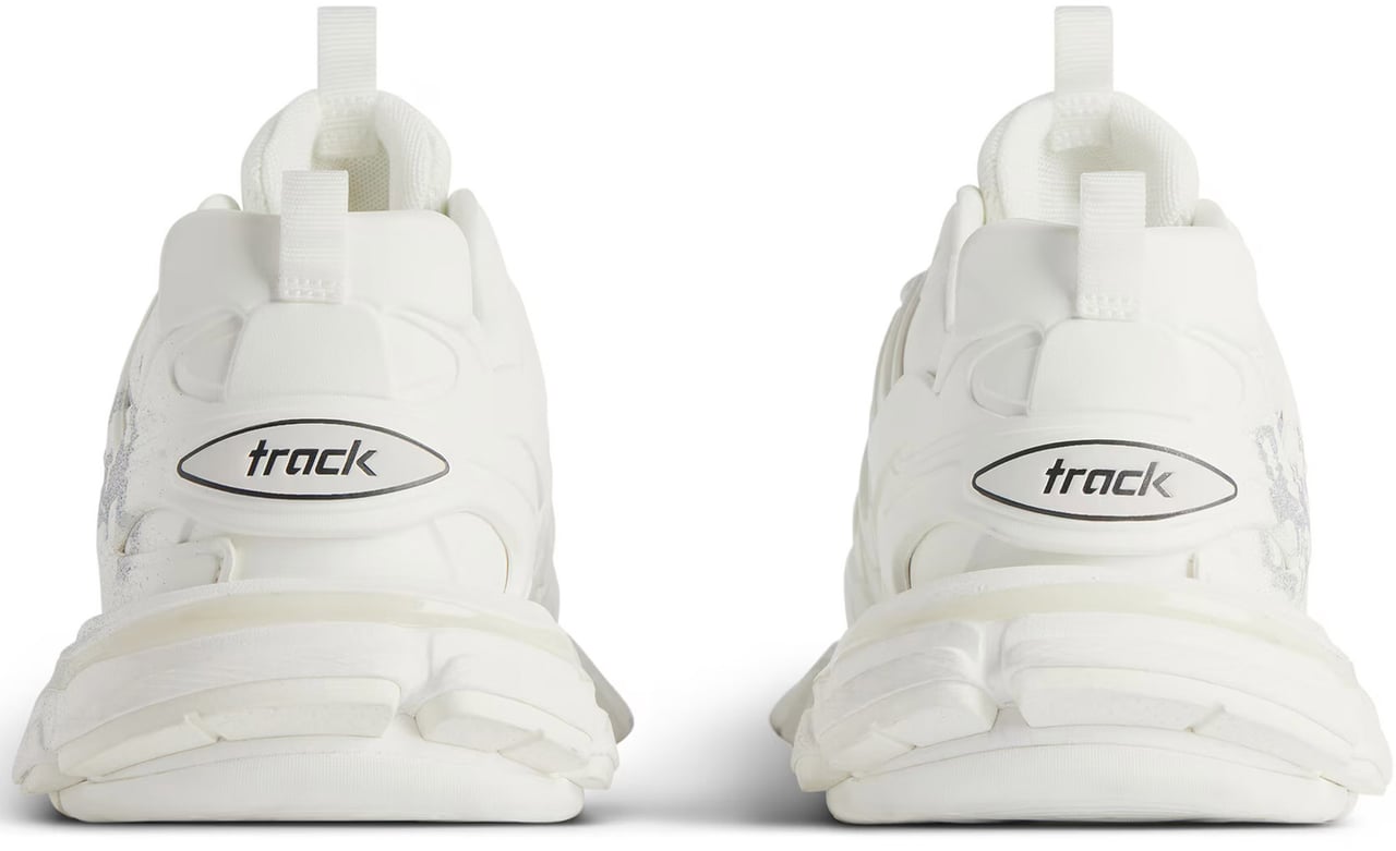 Balenciaga Neutral Track Embossed Chunky Sneakers Wit