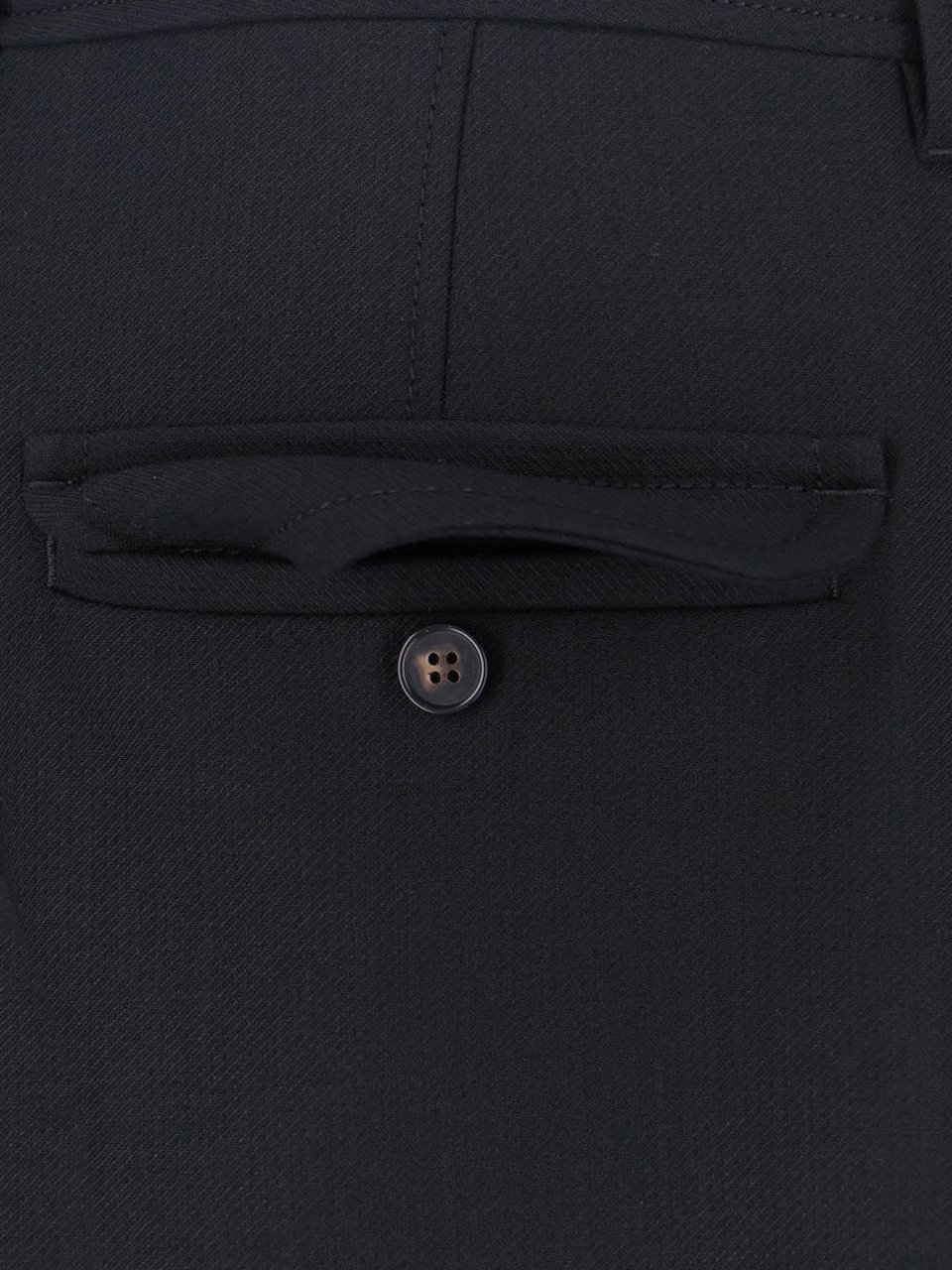 Filippa K Black Blaire Cropped Tailored Wool Trousers Zwart