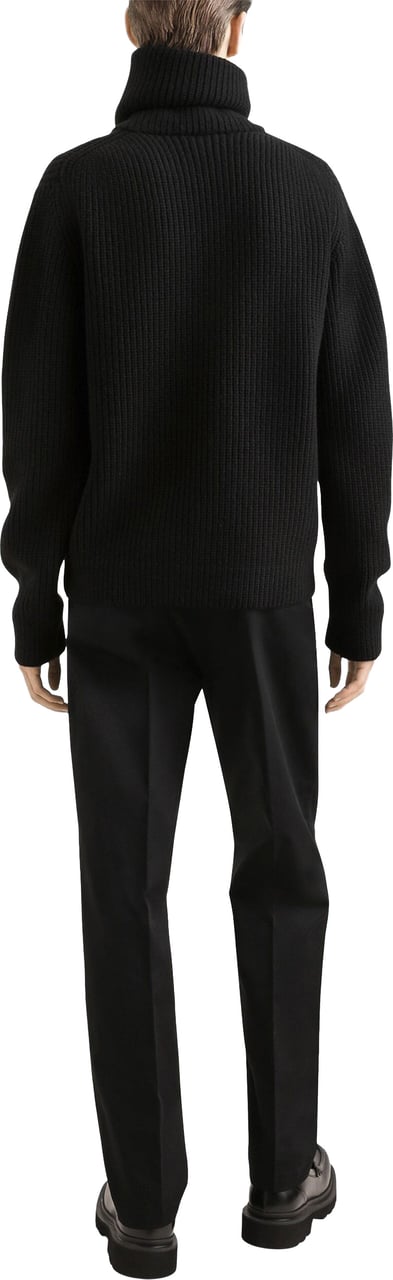 Dolce & Gabbana Tailored Stretch Cotton Gabardine Black Trousers Zwart