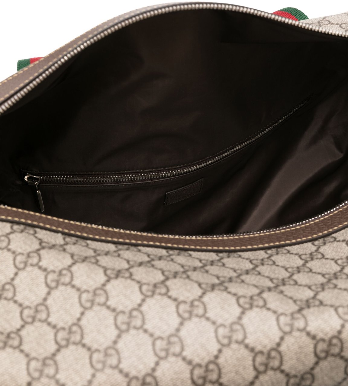 Gucci Beige GG Canvas Pattern Duffle Bag Grijs