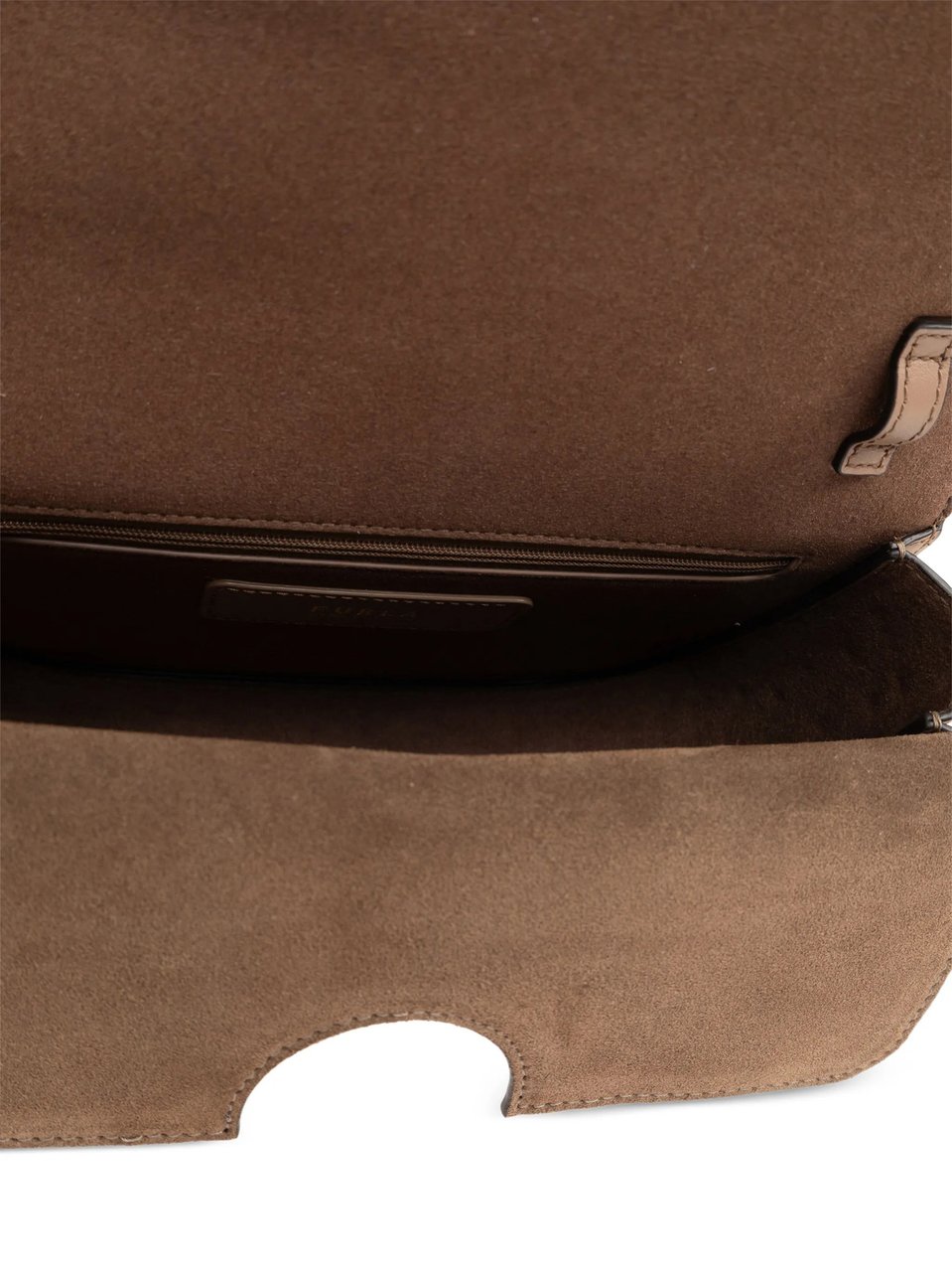 Furla Sfera S Structured Dotted Brown Leather Bag Neutraal