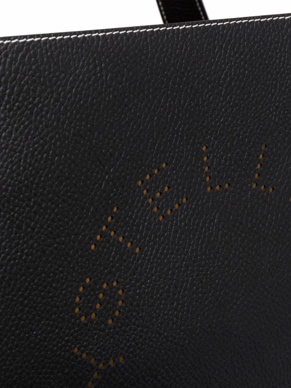 Stella McCartney Textured Trapezoidal Tote Bag With Circular Logo Zwart
