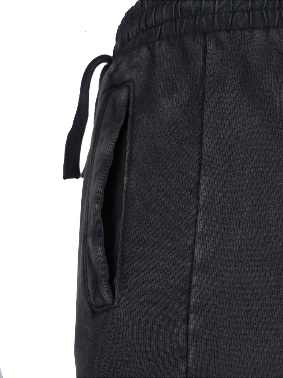 Entire Studios Organic Cotton Cargo Sport Pants with Drawstring Waist Zwart