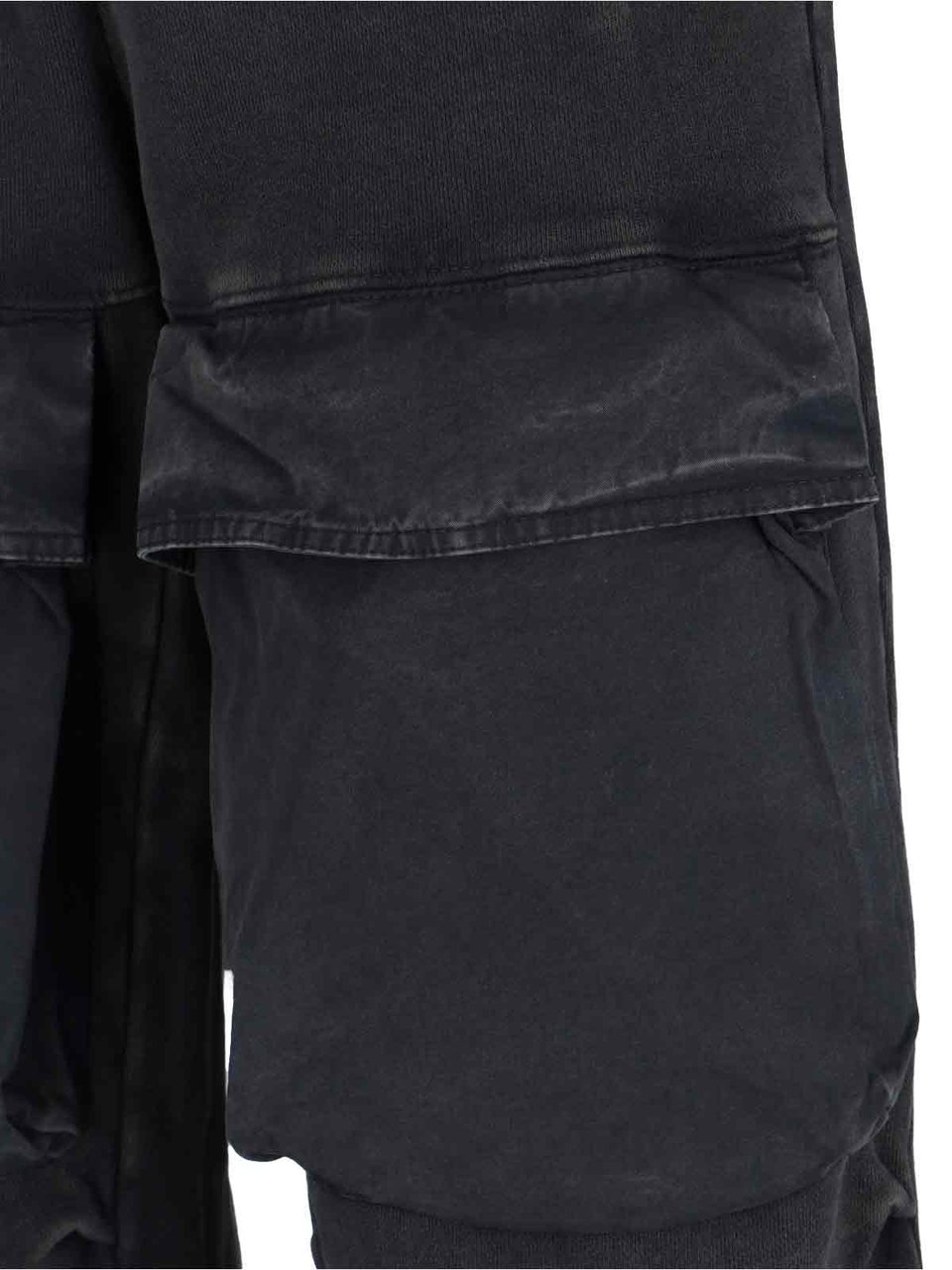 Entire Studios Organic Cotton Cargo Sport Pants with Drawstring Waist Zwart