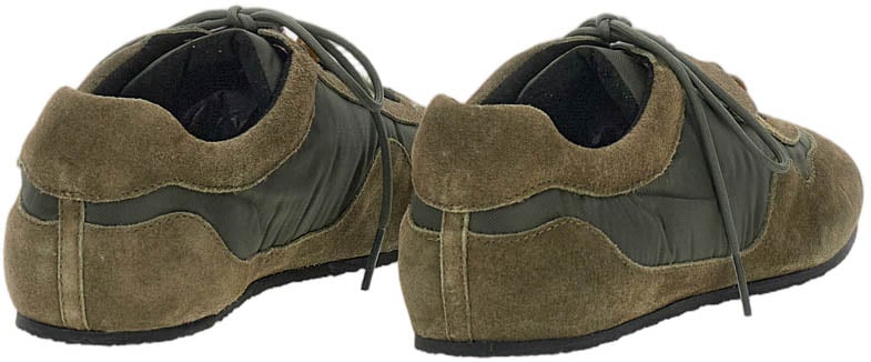 Cecilie Bahnsen Blaise Sneakers Suede Nylon Groen