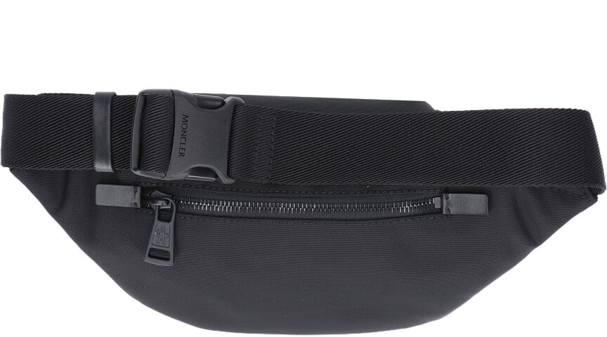 Moncler Black Durance Nylon Waist Bag Zwart
