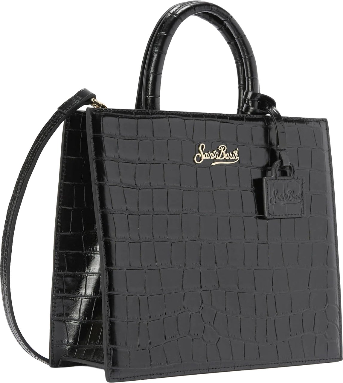 MC2 Saint Barth Bags Printed Croco Leather 00 Zwart