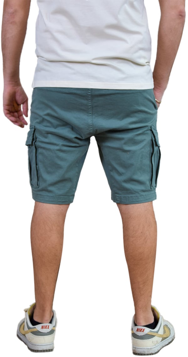 Pure Path Pure Path Garment Dye Cargo Short Groen