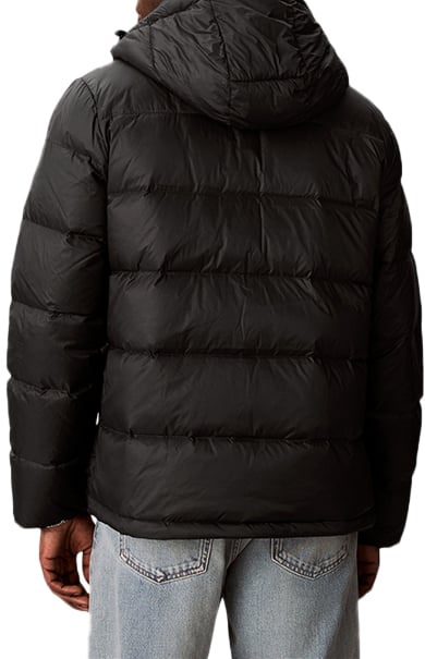 Calvin Klein Calvin Klein Jeans LS Nylon Zip Off Hood Down Puffe Zwart