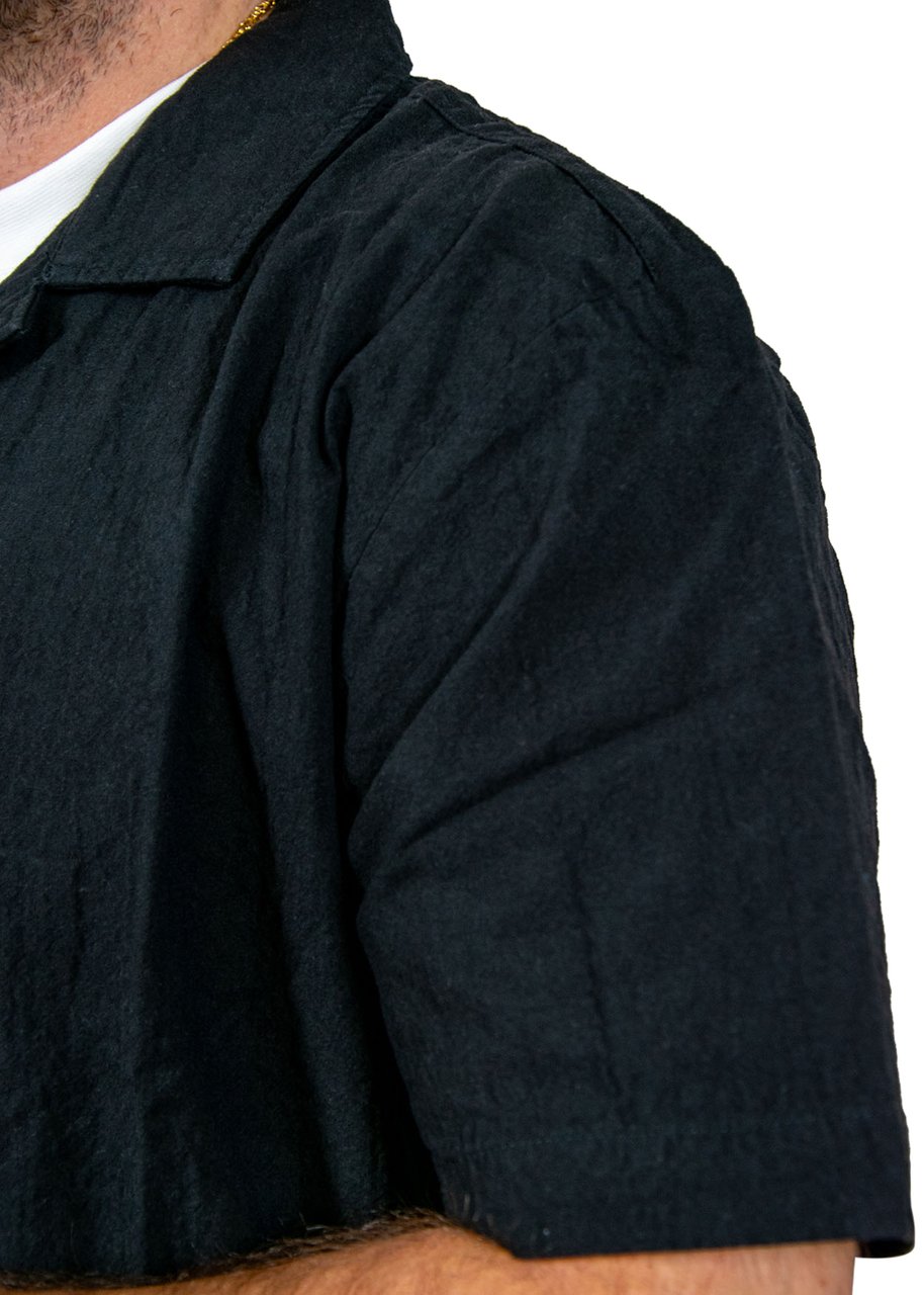 Pure Path Pure Path Overshirt Korte Mouw Zwart