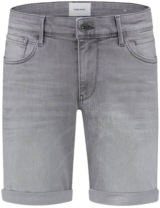 Purewhite Purewhite Slim Fit Denim Short The Steve Grijs