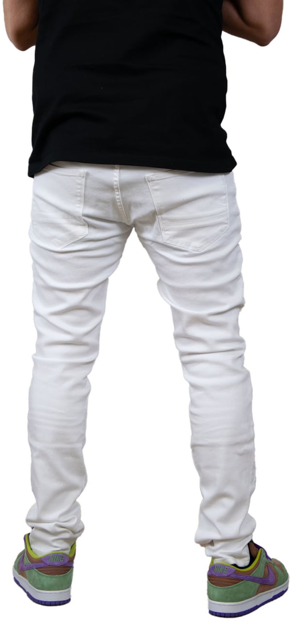 Purewhite Purewhite The Jone Denim Skinny Fit Wit