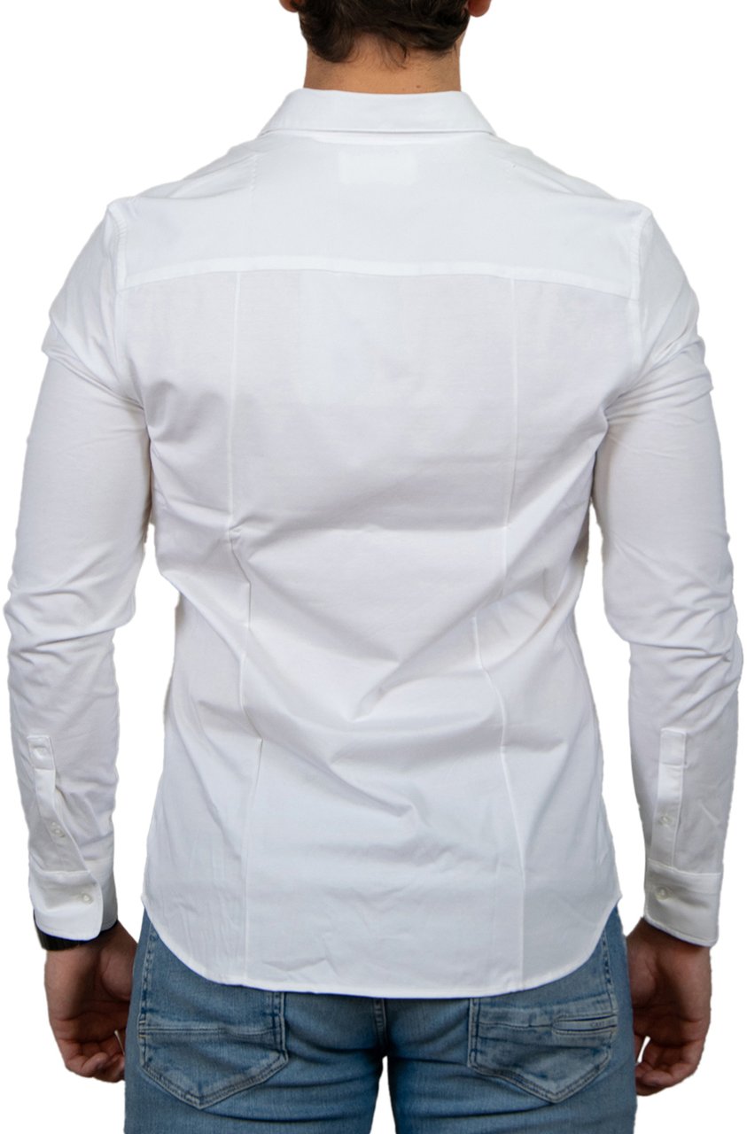 Pure Path Pure Path Slim Fit Shirts Longsleeve Wit