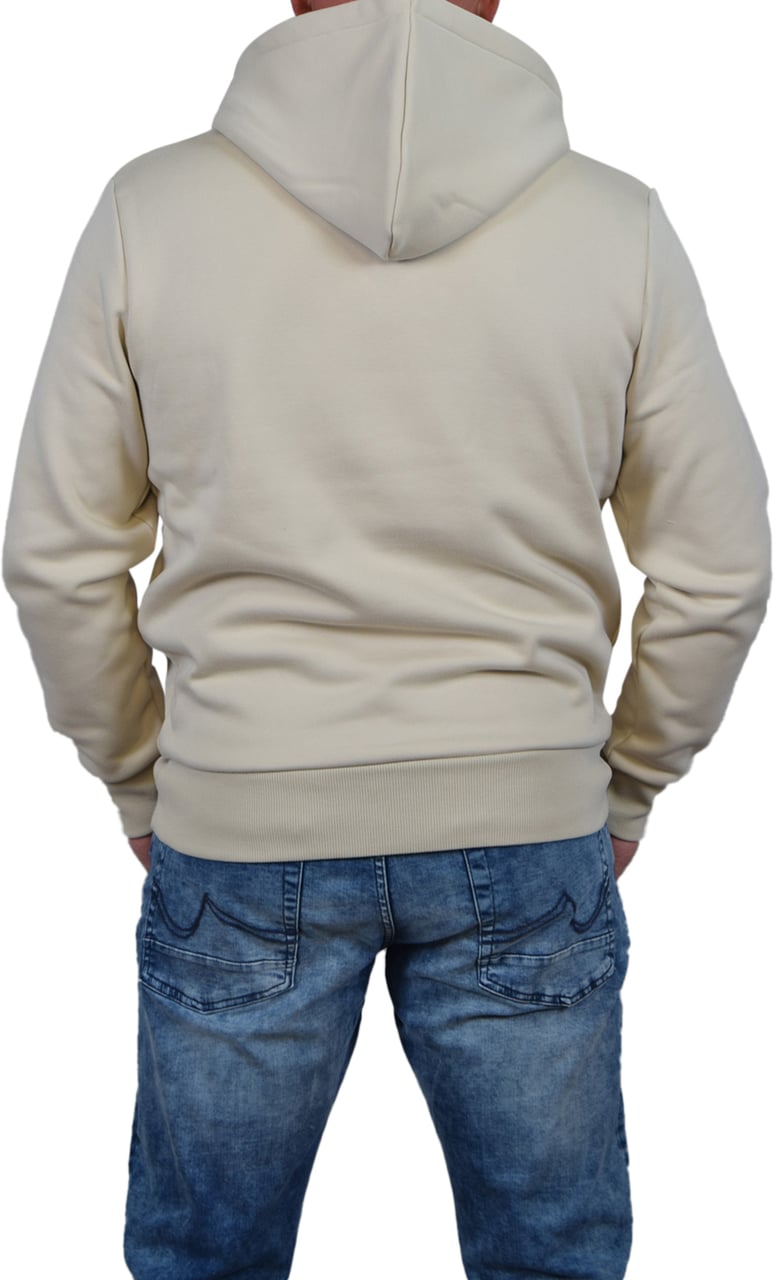 Fred Perry Fred Perry Hooded Fleece Back Sweatshirt Beige