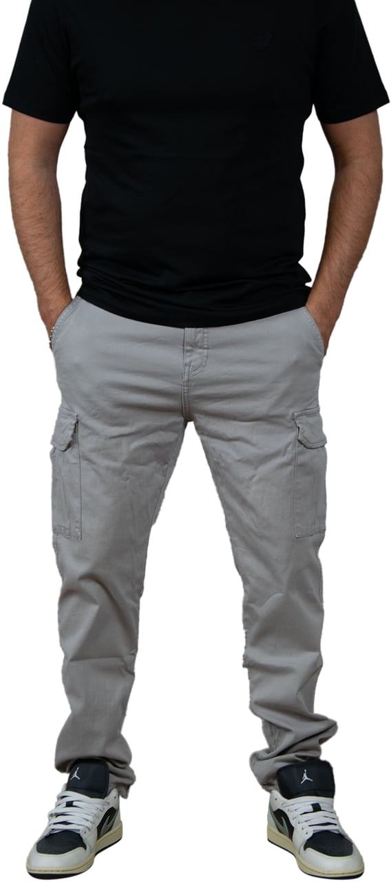 Pure Path Pure Path Regular Fit Pants Cargo Grijs