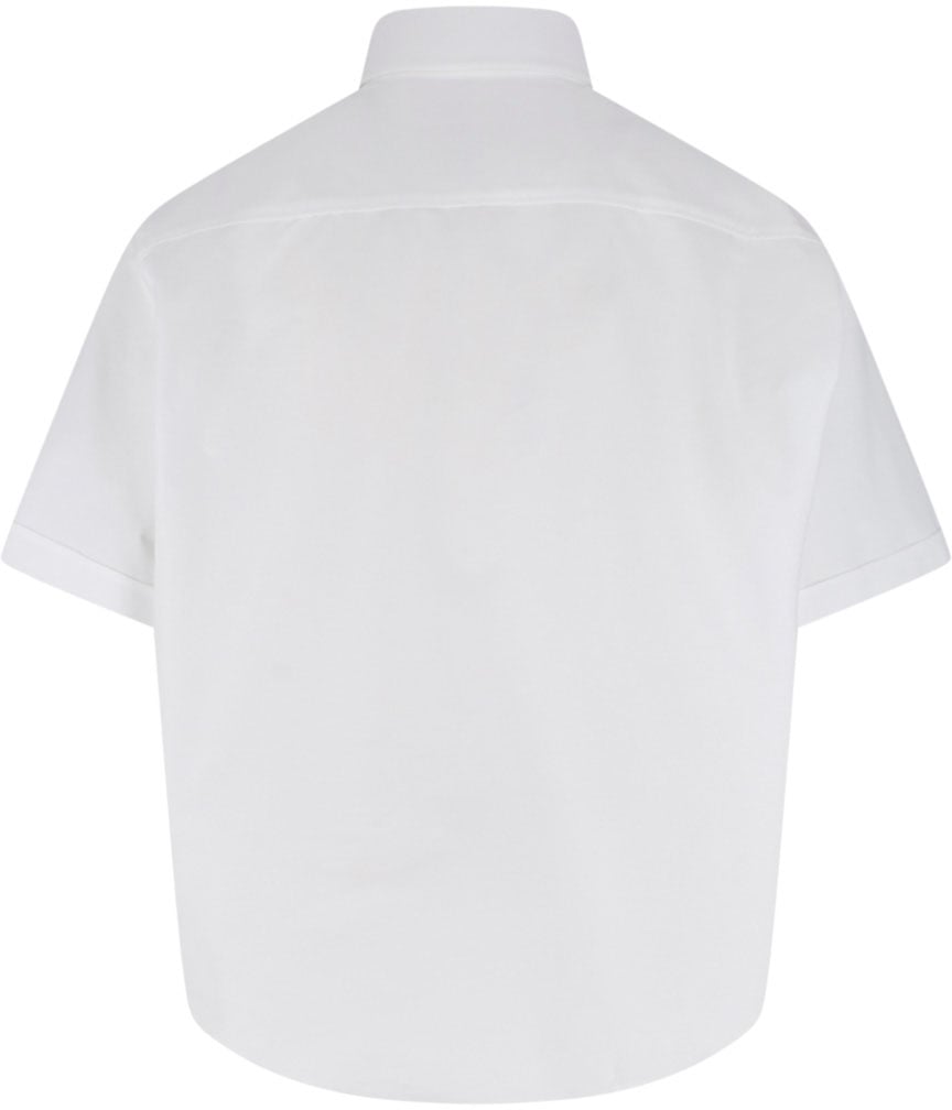 AMI Paris Adc Bowling Shirt Bianco Wit