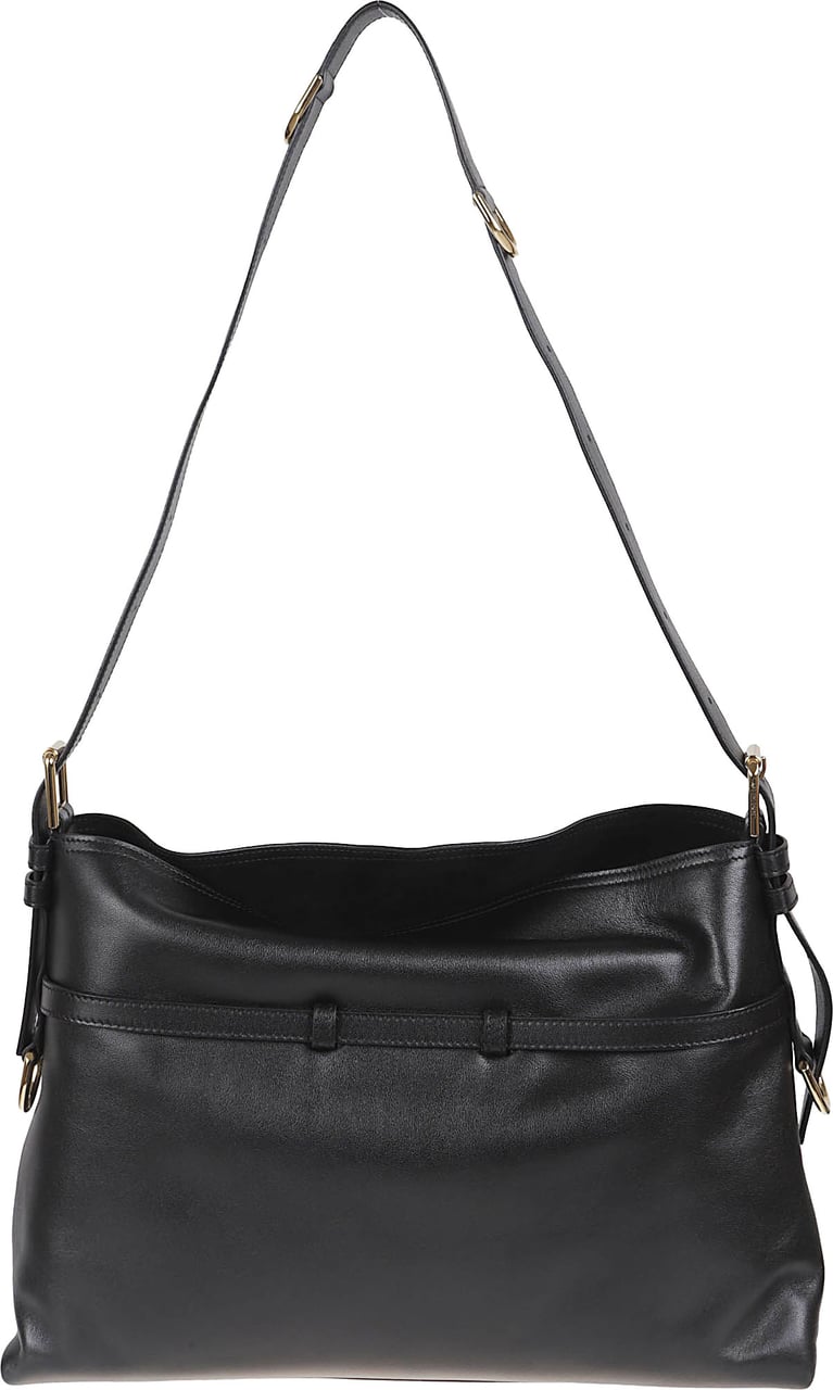 Givenchy Givenchy Black leather medium Voyou shoulder bag Zwart