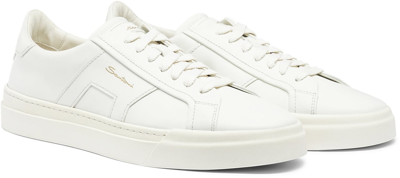 Santoni Sneaker Gloria White Wit