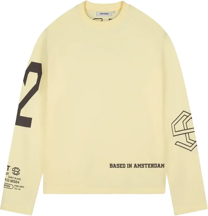 Saint Blanc Multi Logo Longsleeve Yellow Geel