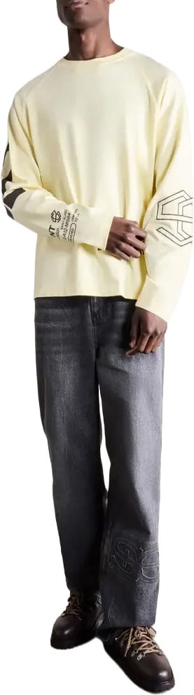 Saint Blanc Multi Logo Longsleeve Yellow Geel