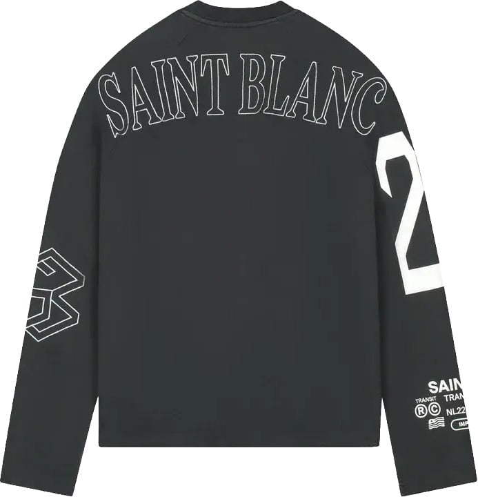 Saint Blanc Multi Logo Longsleeve Black Zwart