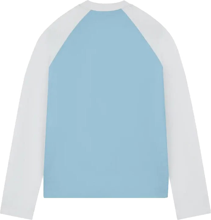Saint Blanc Blend Logo Raglan Longsleeve White Blauw