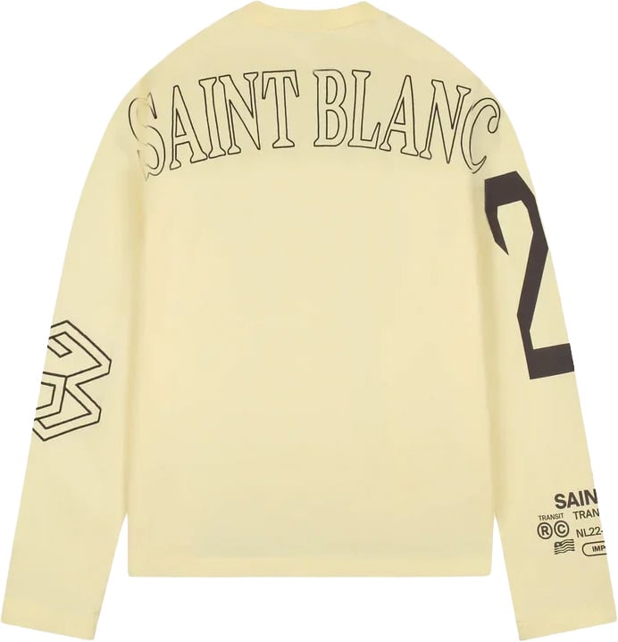 Saint Blanc Multi Logo raglan yellow Geel