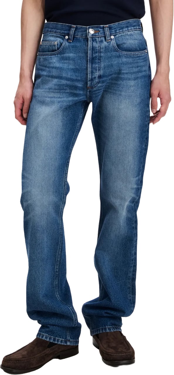 A.P.C. jeans rescue mid blue Blauw