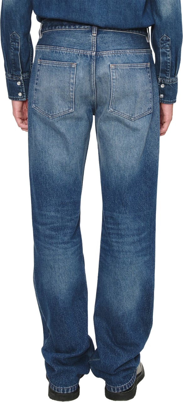A.P.C. jeans rescue mid blue Blauw