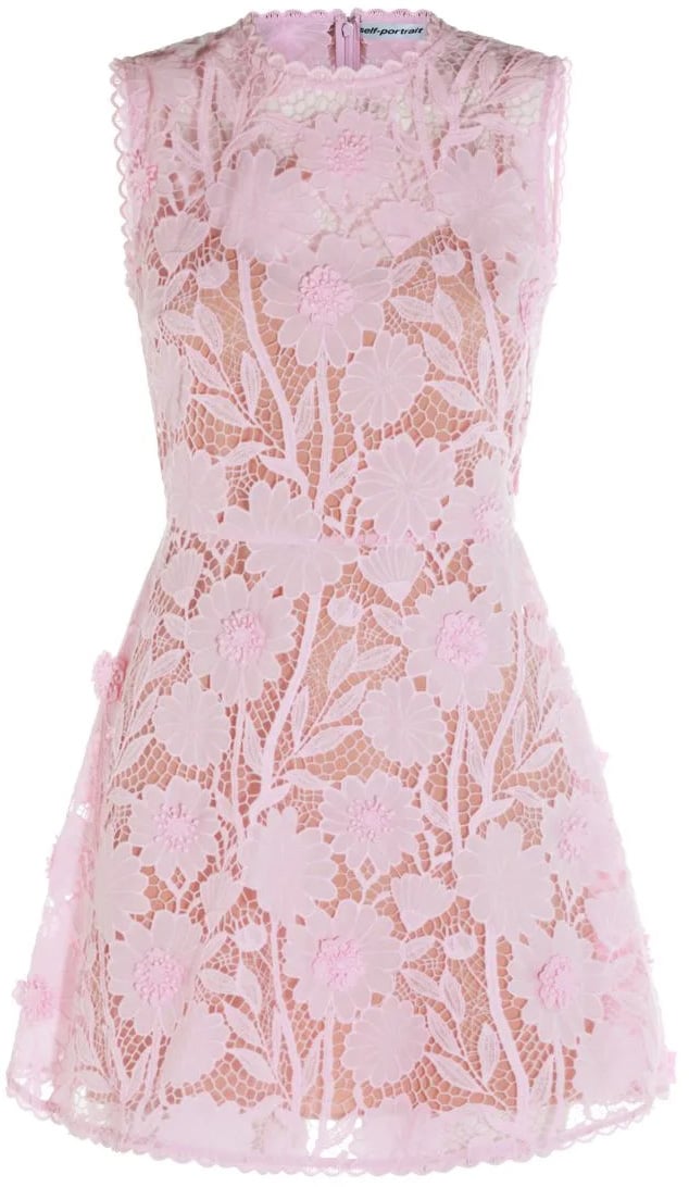 Self-Portrait dress pink Roze
