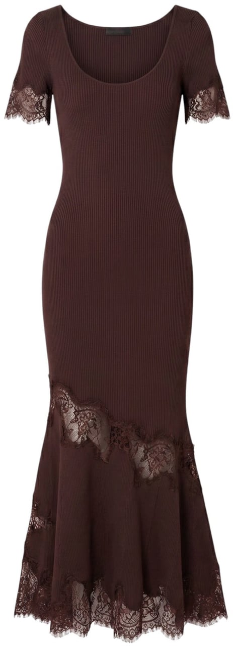 Self-Portrait dress brown Bruin