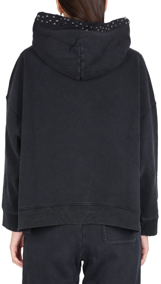 Versace Versace Cotton Logo Sweatshirt Zwart