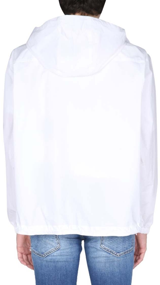 Dsquared2 Dsquared2 Logo Hooded Windbreaker Wit