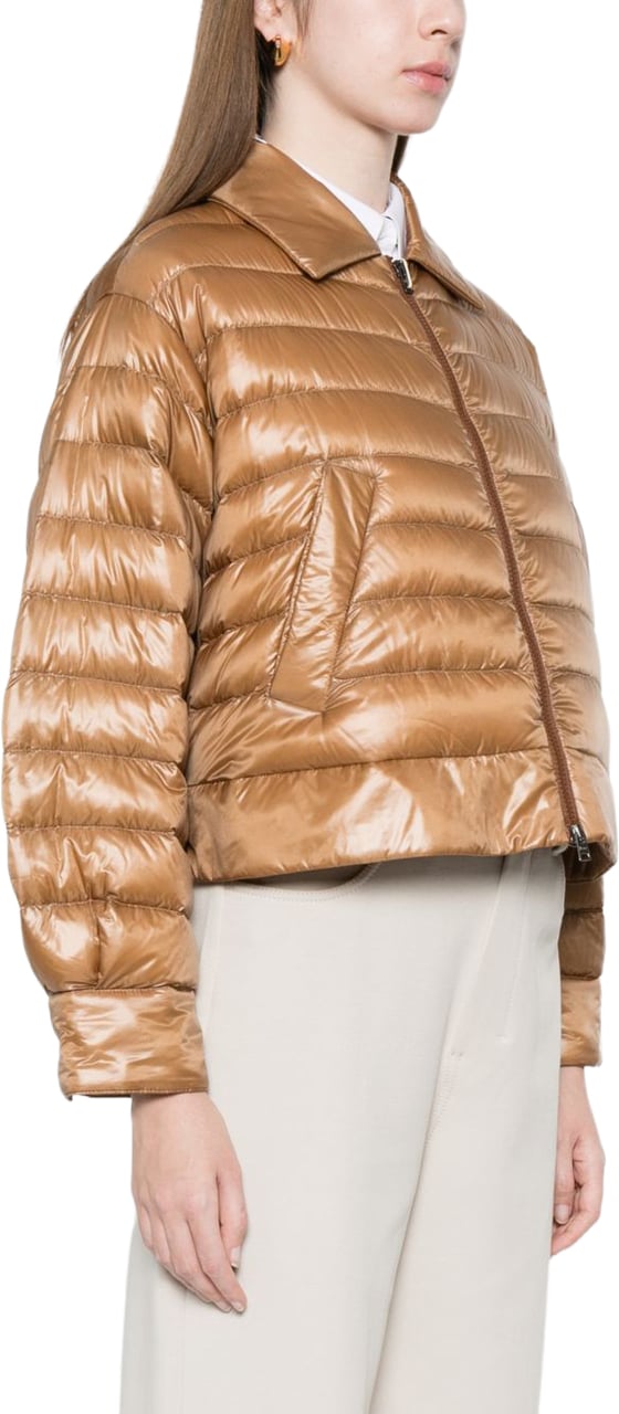 Herno Coats Camel Beige