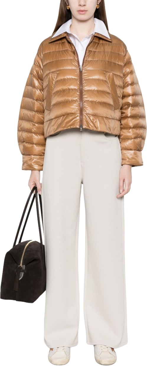 Herno Coats Camel Beige