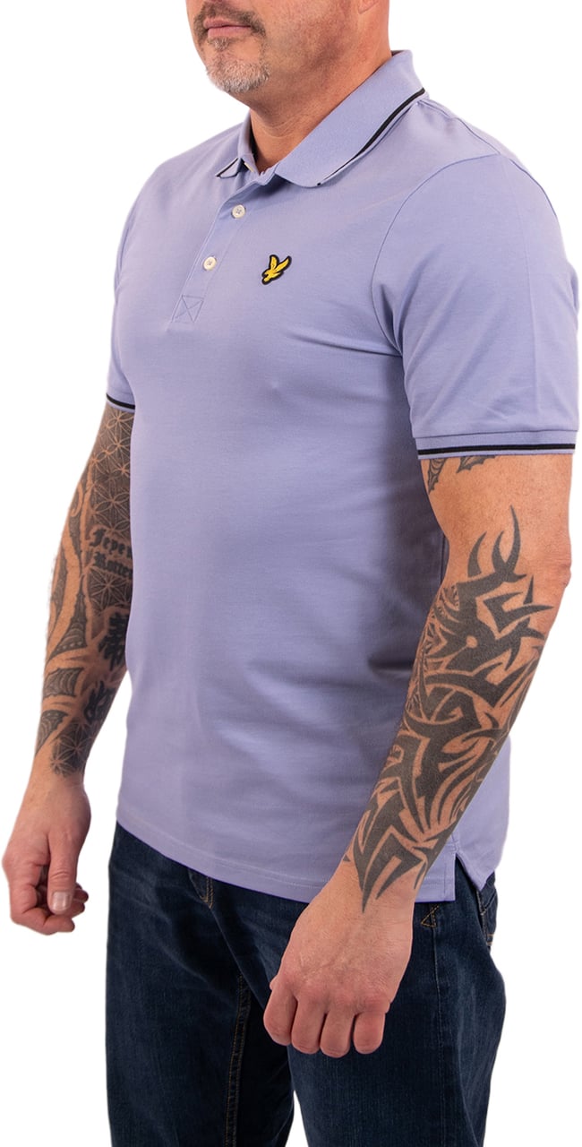 Lyle & Scott Lyle & Scott Tipped Polo Shirt Blauw