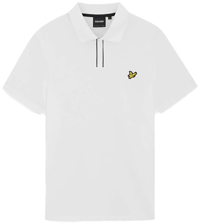 Lyle & Scott Lyle & Scott Placket Tipped Polo Shirt Wit