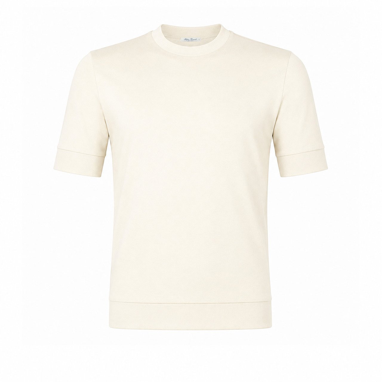 Stefan Brandt T-shirt Eli B ecru Neutraal