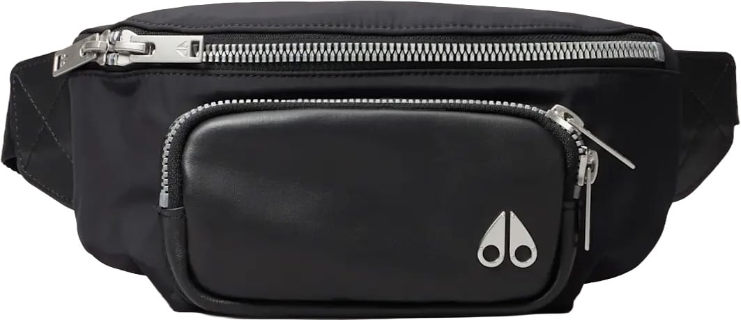 Moose Knuckles Logo Waist Bag Black Zwart