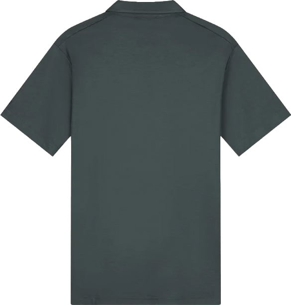 TriaD'oro Polo Zip Short sleeve Dark Grey Grijs