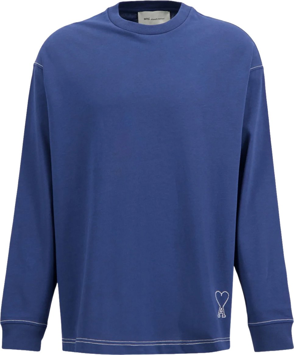 AMI Paris t-shirt lange mouwen Blauw