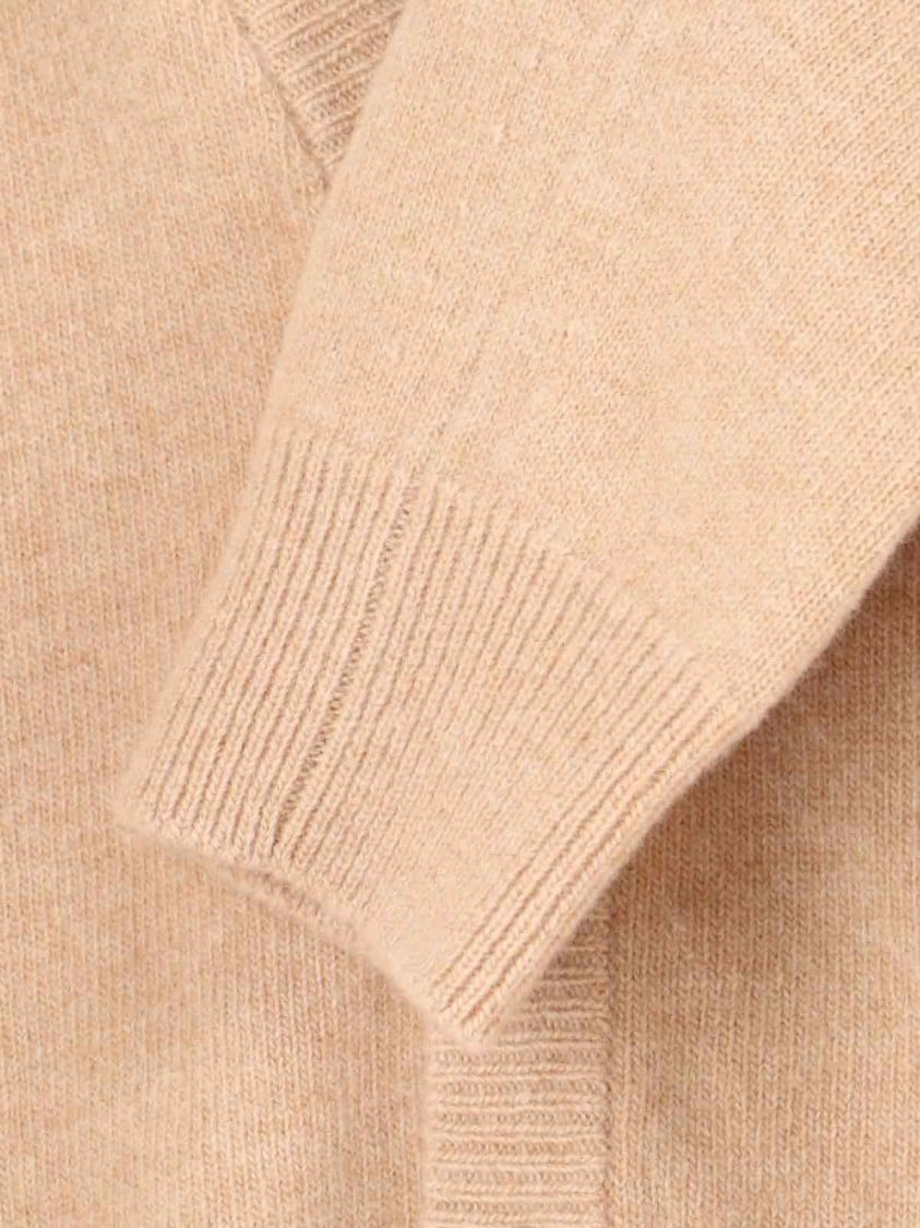 Maison Margiela "Four Stitches" Wool Cardigan – Beige Neutraal