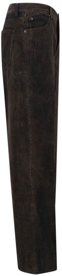 Frame Tailored Brown Trousers With Mid-Rise Waist Bruin