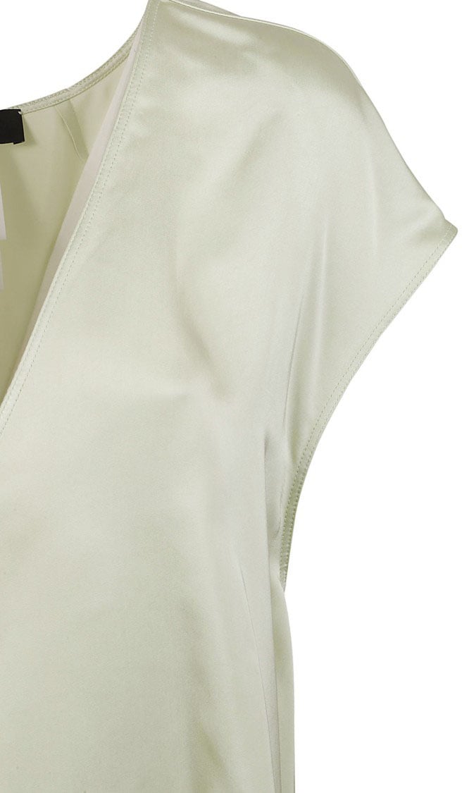 Fabiana Filippi Relaxed Fit V-Neck Shirt Grijs