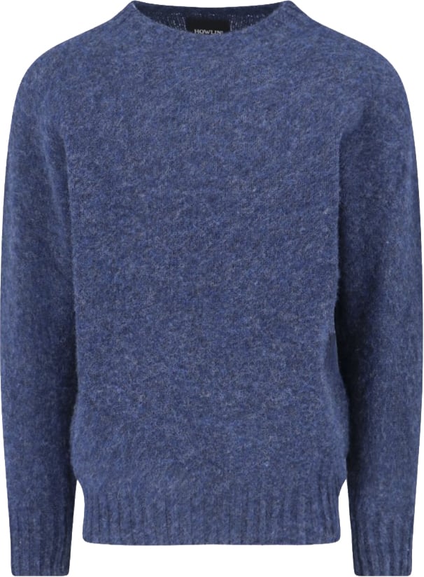 Howlin Classic Round Neck Sweater With Comfortable Fit And Soft Texture Blauw