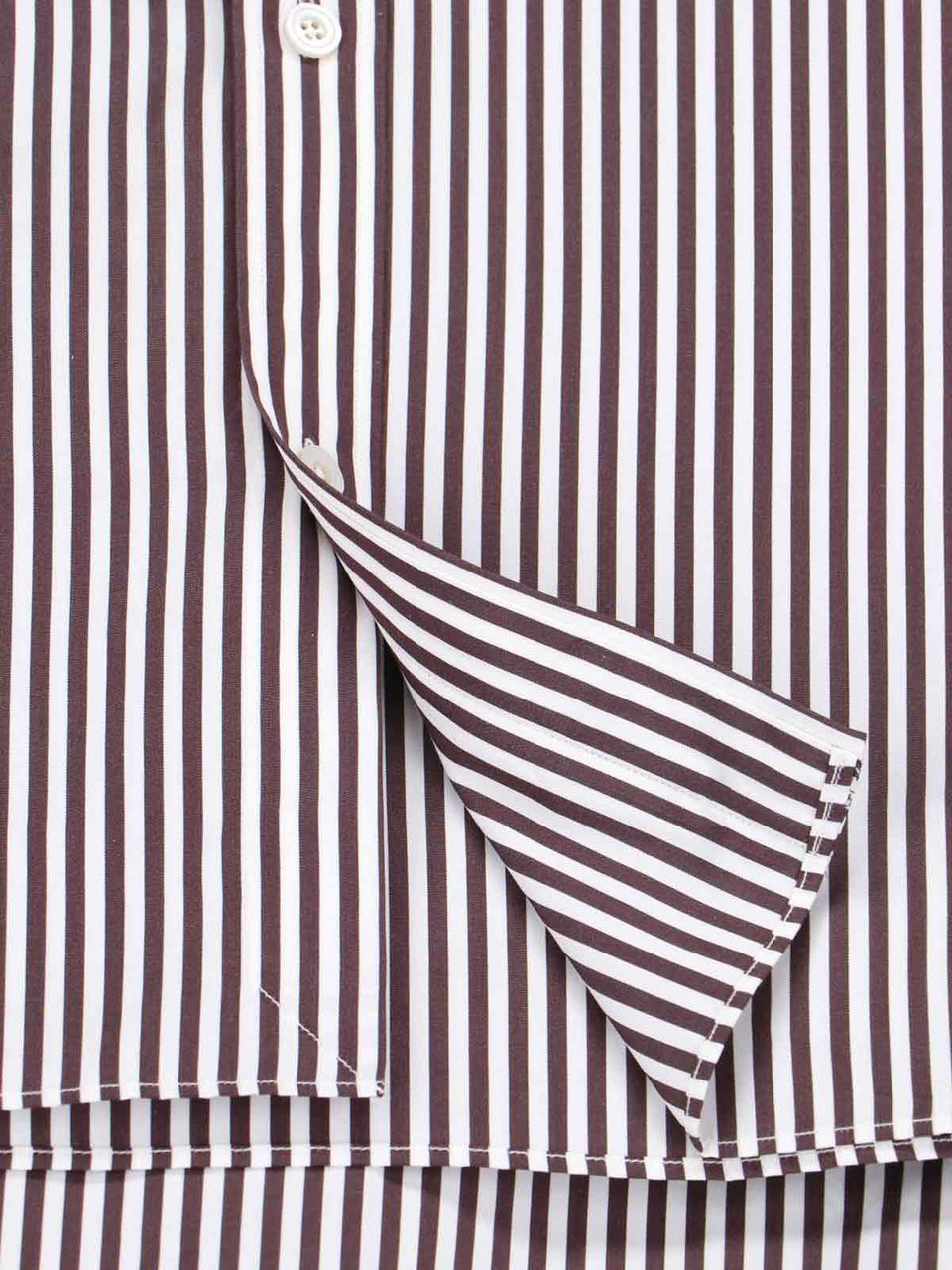 Tom Ford Tailored Shirt with Subtle Sheen – Brown Bruin