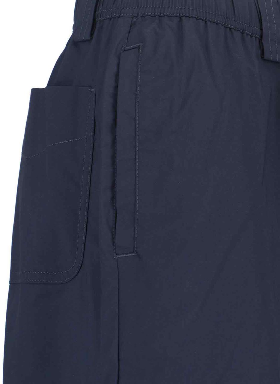 Aspesi Wide Cotton Blend Trousers – Blue Blauw