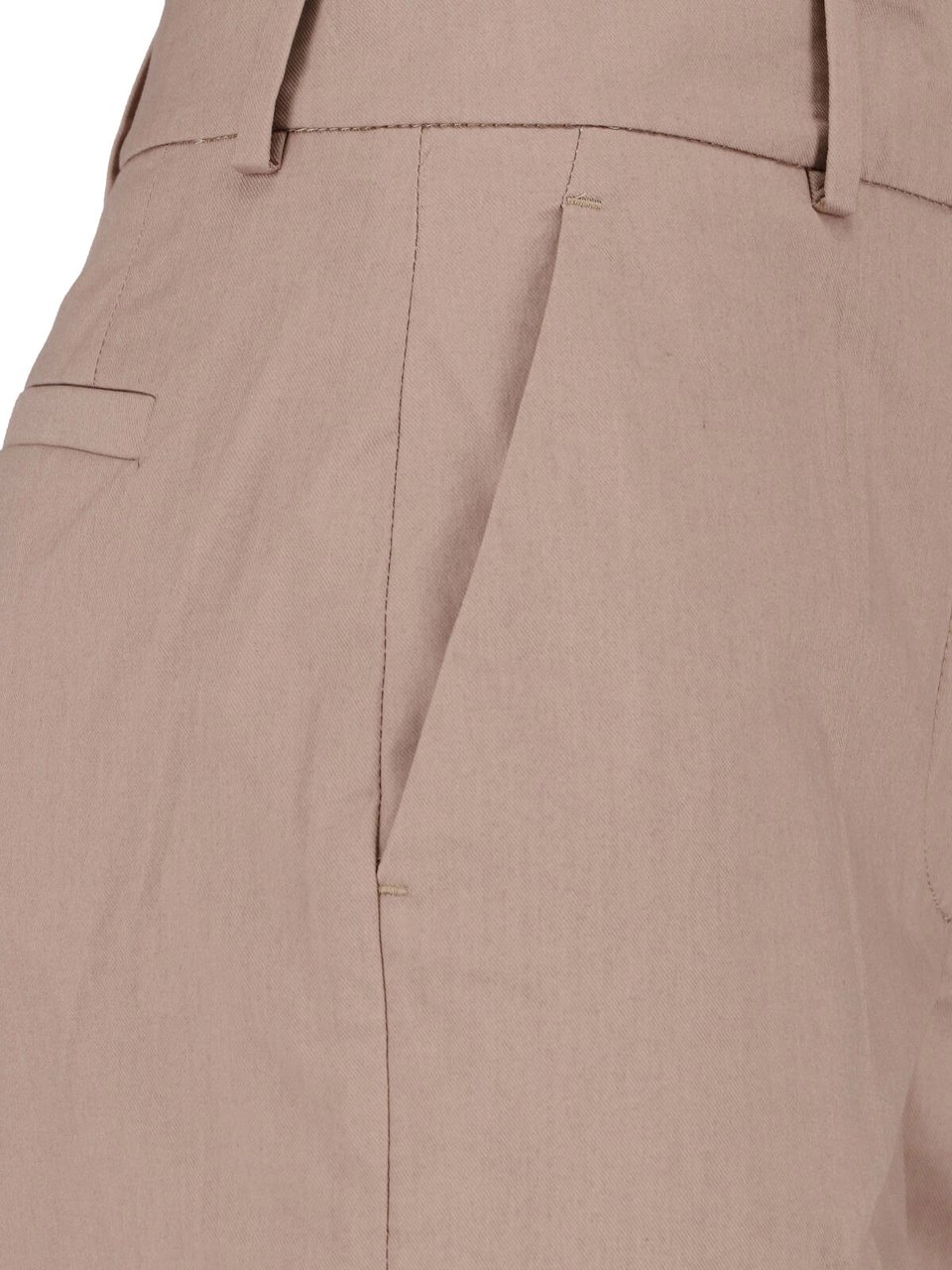 Incotex Beige Straight-Leg Tailored Cotton Trousers Neutraal